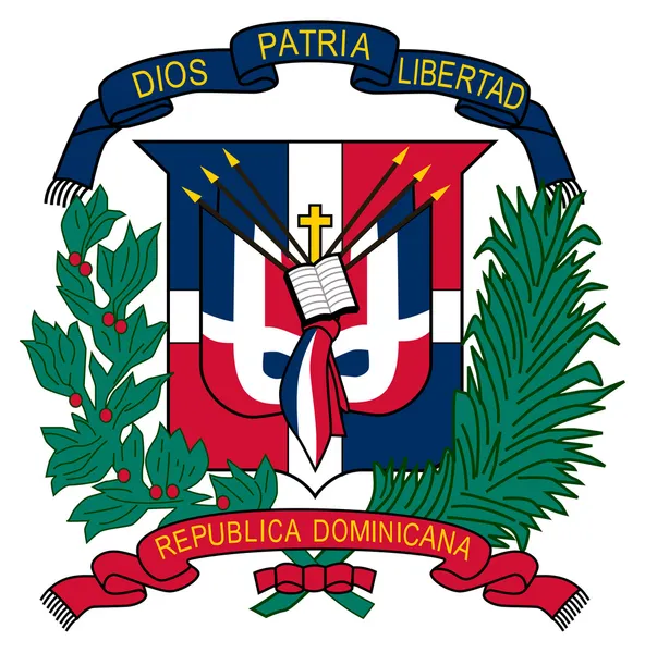 Wappen der Dominikanischen Republik — Stockfoto