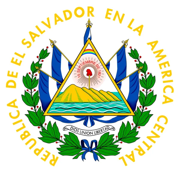 Герб Сальвадора — стоковое фото
