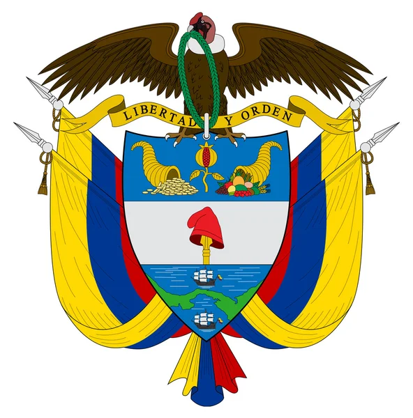 哥伦比亚的徽章 — 图库照片