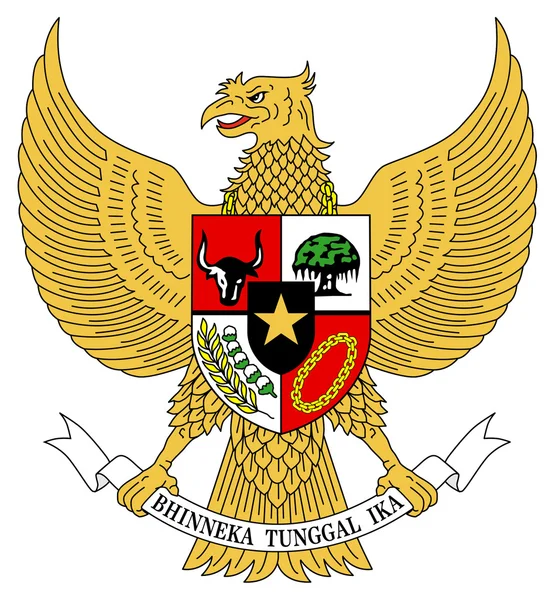 印度尼西亚徽章 — 图库照片