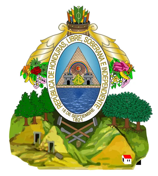 Εθνόσημο της Ονδούρας — Φωτογραφία Αρχείου