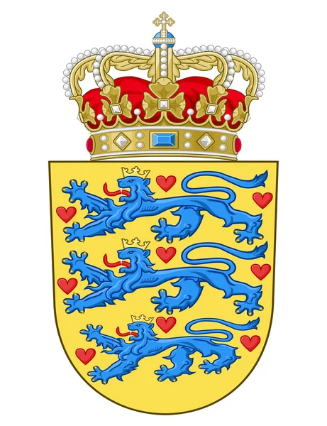 Denmark Coat of Arms — Stock Photo, Image