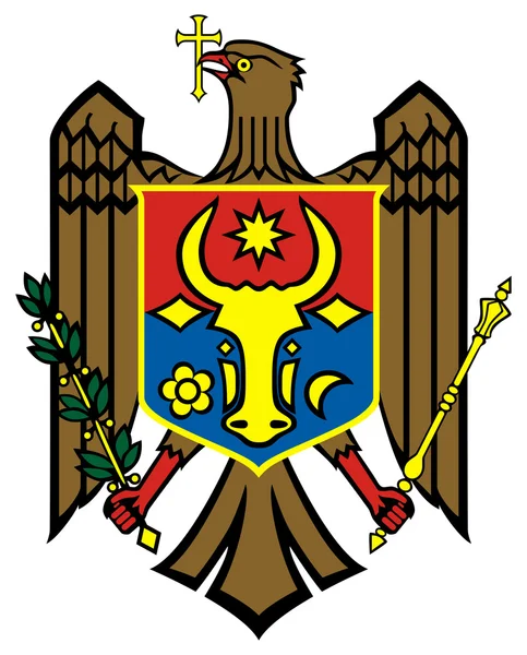 Wappen der Republik Moldau — Stockfoto