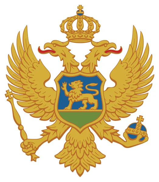 Montenegro Escudo de armas — Foto de Stock