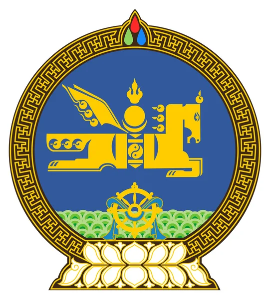 蒙古的徽章 — 图库照片