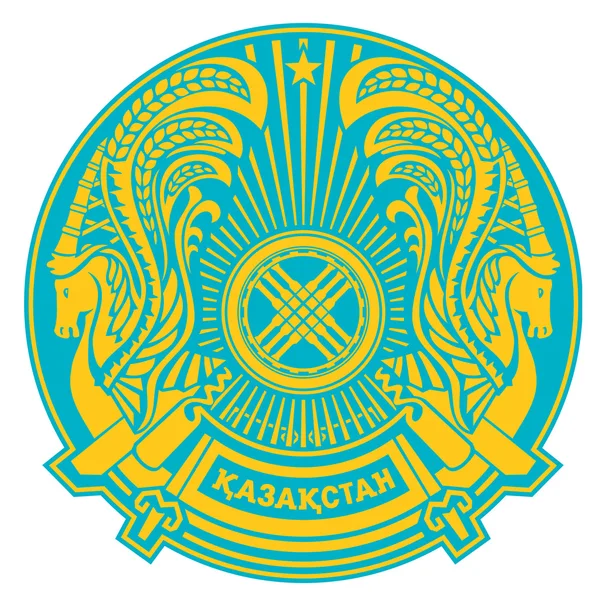 哈萨克斯坦国徽 — 图库照片