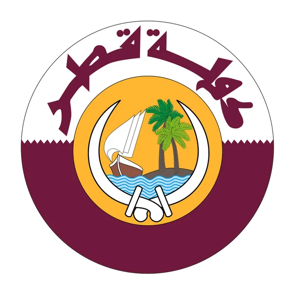Qatar Escudo de armas — Foto de Stock
