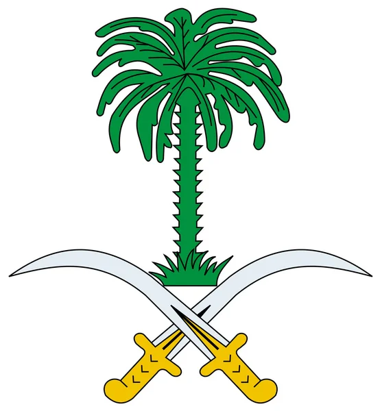 Státní znak Saúdské Arábie — Stock fotografie
