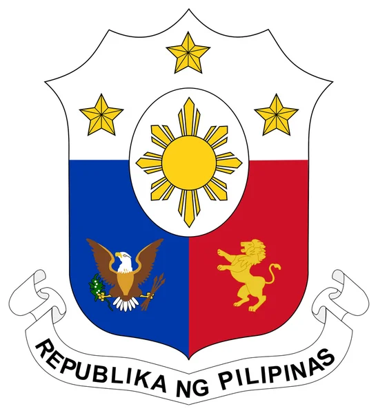 Escudo de armas de Filipinas — Foto de Stock