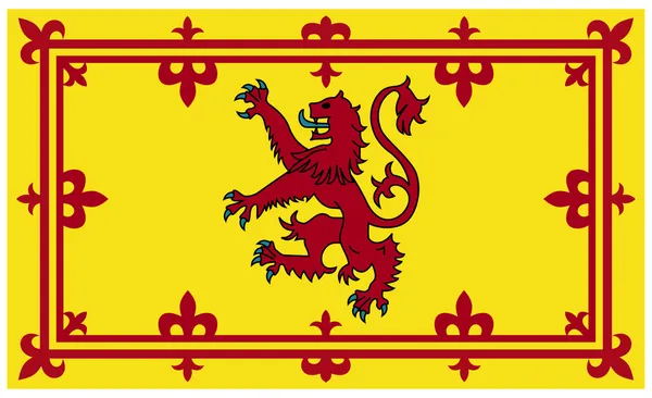 Flaga Królewska Szkocka lub standard — Zdjęcie stockowe