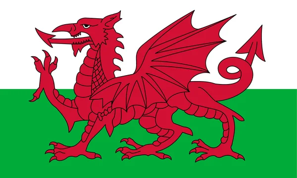 Bandeira de Gales — Fotografia de Stock