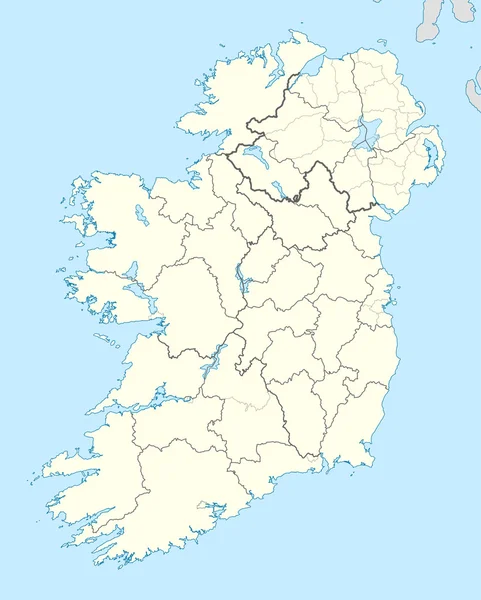 Írország Térkép — Stock Fotó