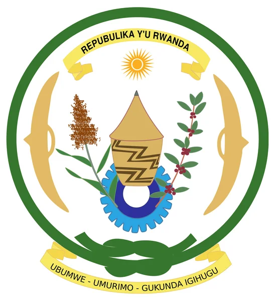 Ruandas Wappen — Stockfoto