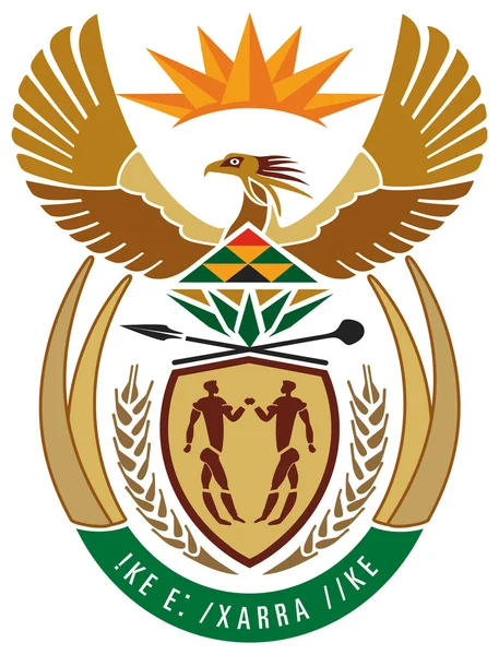 Escudo o armas de Sudáfrica —  Fotos de Stock