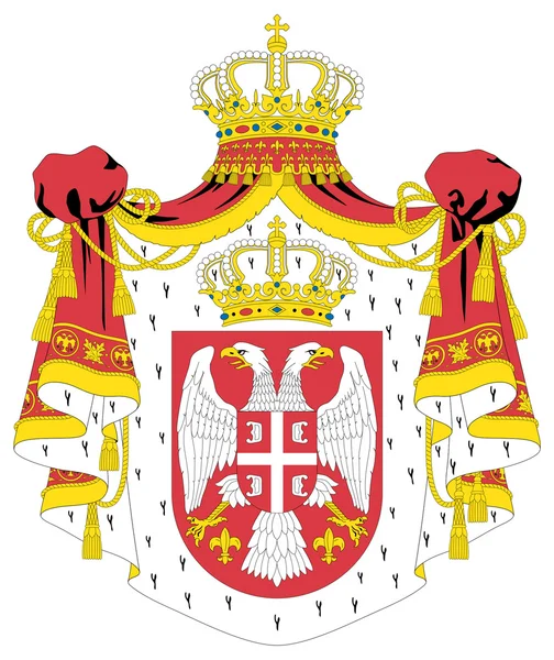 Serbiens Wappen — Stockfoto