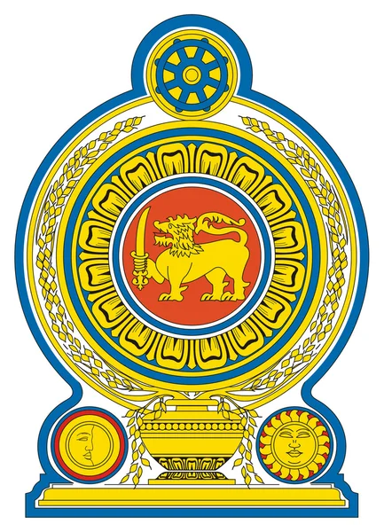 Sri Lanka Brasão de armas — Fotografia de Stock