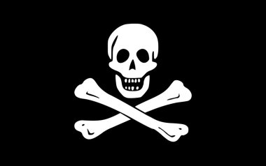 Jolly Roger flag clipart