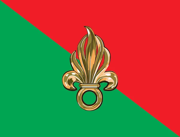 French foreign legion flag — Stock Photo, Image