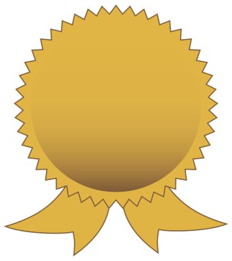 Blank Gold seal clipart