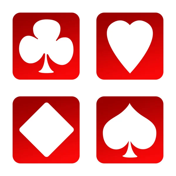 Ikony gier hazardowych — Zdjęcie stockowe