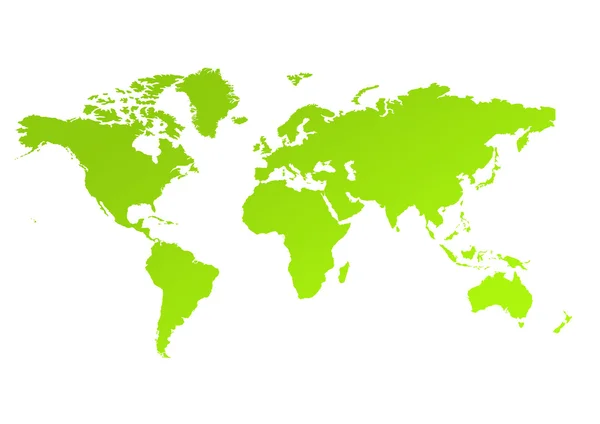 Eco mapa verde do mundo — Fotografia de Stock