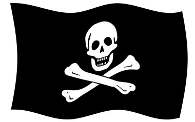 Jolly Roger flag clipart