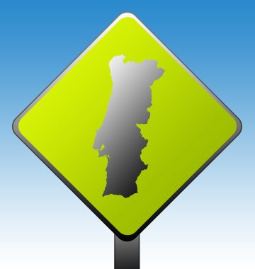 Portugal road sign clipart