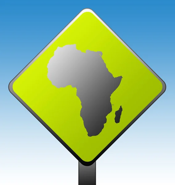 Africa road sign — Stock Photo, Image