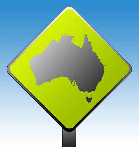 Australia cartello stradale — Foto Stock