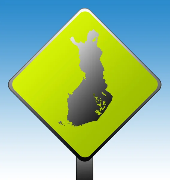 Finland road sign — Stock Photo, Image