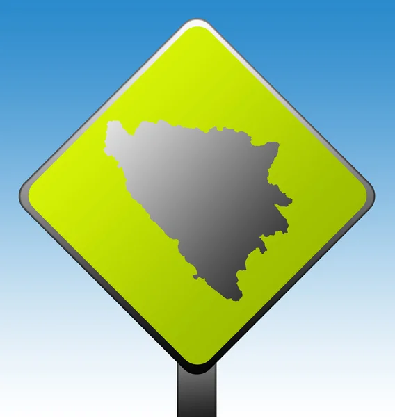Bosnia and Herzegovina road sign — Stock Photo, Image