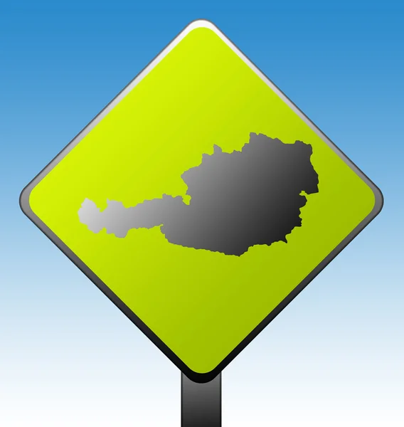 奥地利道路标志 — 图库照片