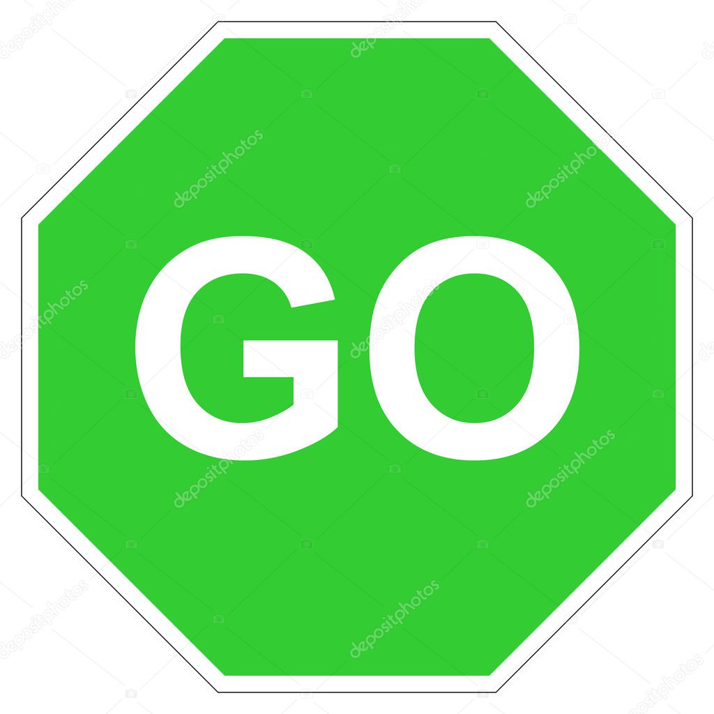 Green go sign