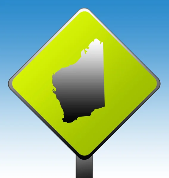 Australia Occidental señal de tráfico — Foto de Stock