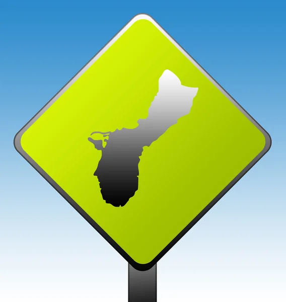 Guam road sign — Stock Photo, Image