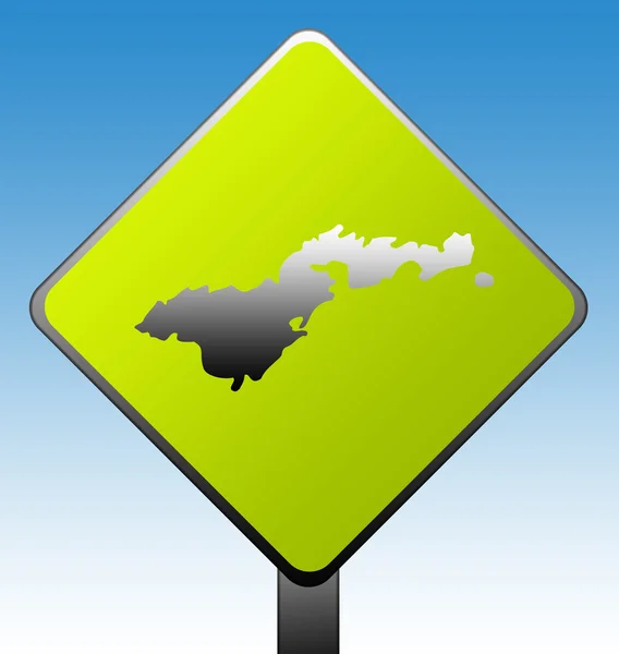 American Samoa road sign — Stock Photo, Image