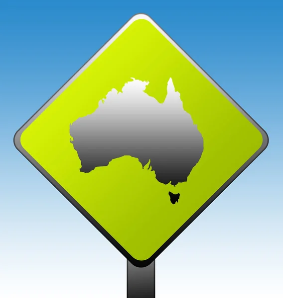 Austrálie dopravní značka — Stock fotografie