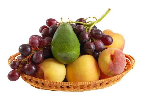 Fruits frais sur fond blanc Images De Stock Libres De Droits