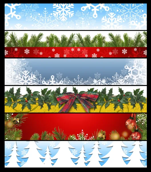 Seis banderas de Navidad 14 —  Fotos de Stock