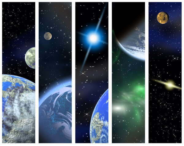 Vertical space banners