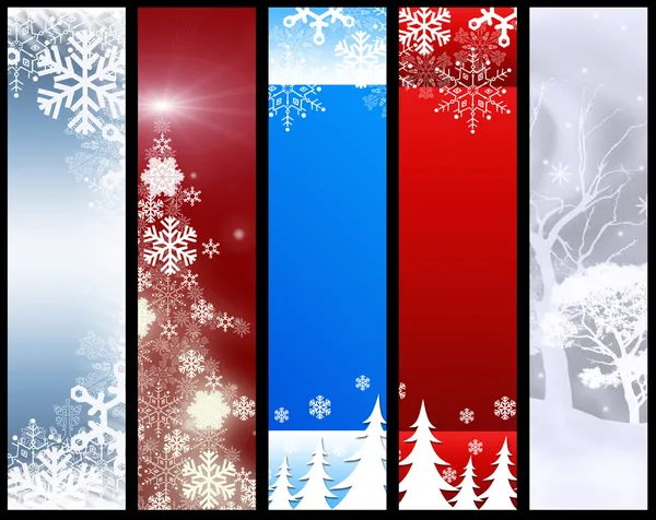 Vánoční bannery — Stock fotografie