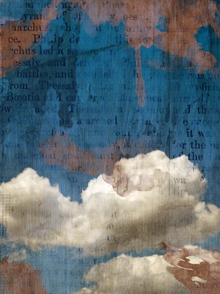 Ретро-изображение облачного неба. — стоковое фото