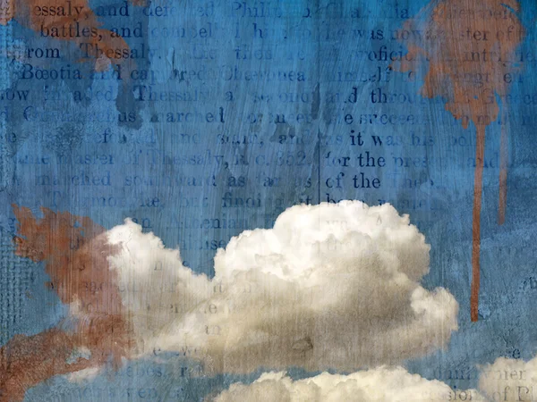 Retro image of cloudy sky. — Stock Photo, Image