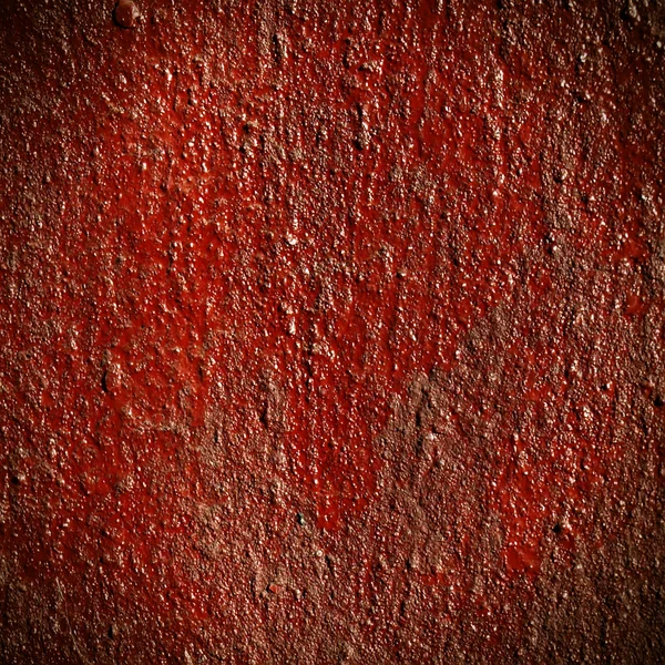 Vernice rossa su una parete — Foto Stock
