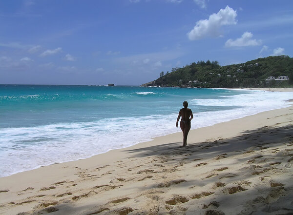 Seychelles in Indian Ocean.