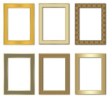 Collection metal photo frameworks 2. clipart
