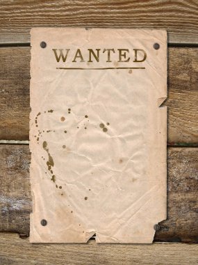 Poster Wanted clipart