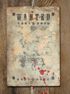 Poster Wanted clipart