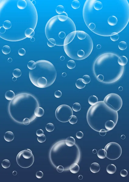 Blue bubbles background — Stock Photo, Image
