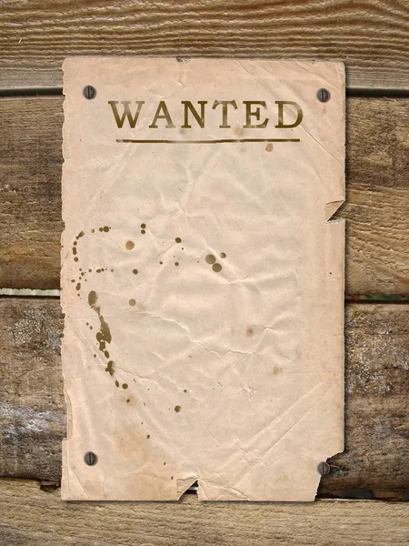 Poster Wanted — Stock Photo, Image